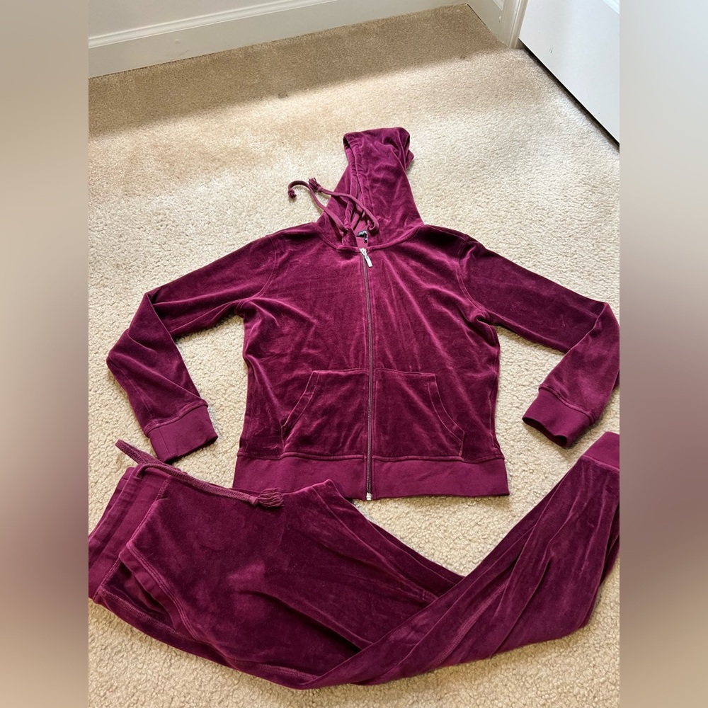 Velour tracksuit